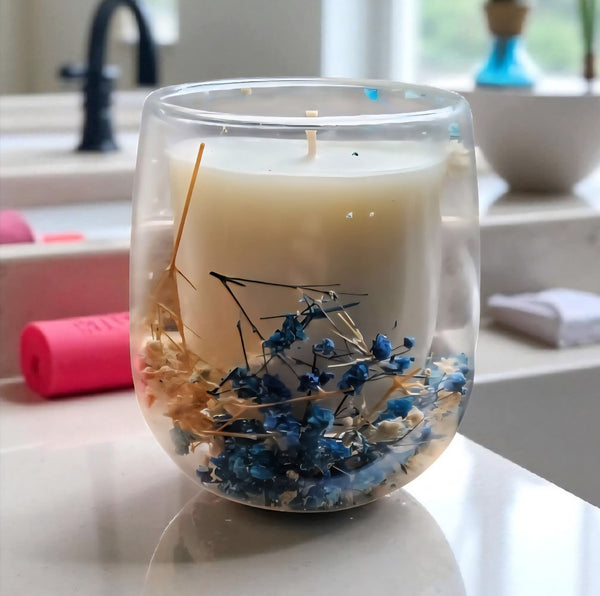 Botanical Soy Candle - Babysbreath  Style