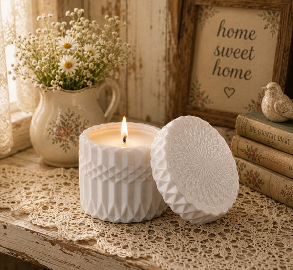 Mandala Style Soy Candle